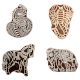 Set of 4 Piece New Mix Wooden Printing Block